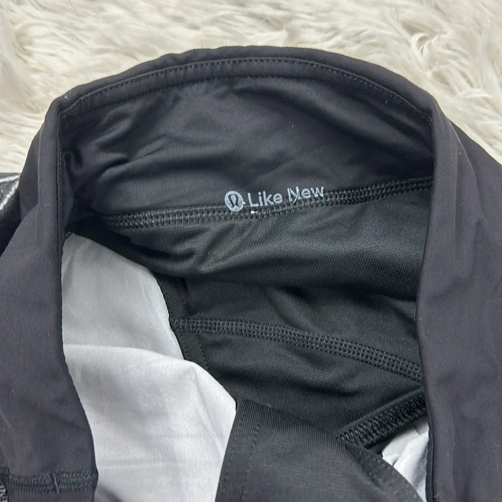 Lululemon Speed Short Marbled Mix Speed Short White Black / Black